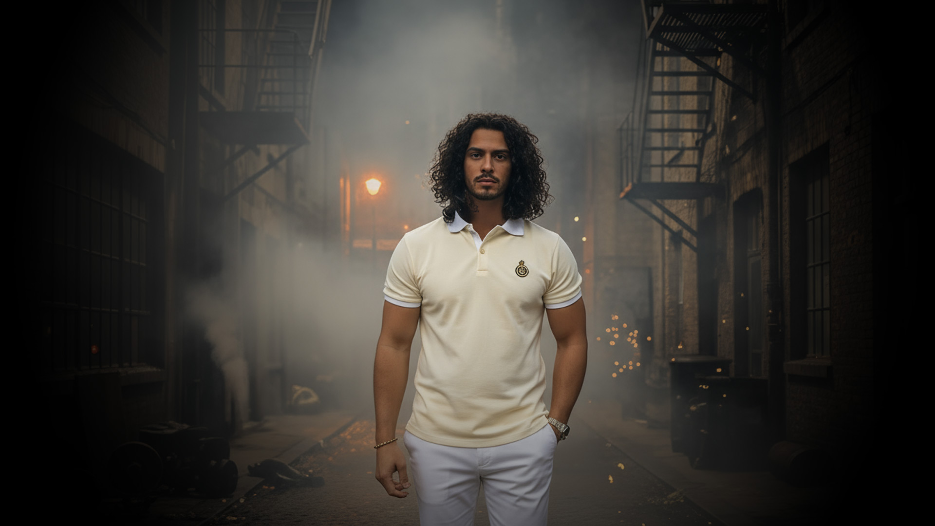 Polo blanc chronophage