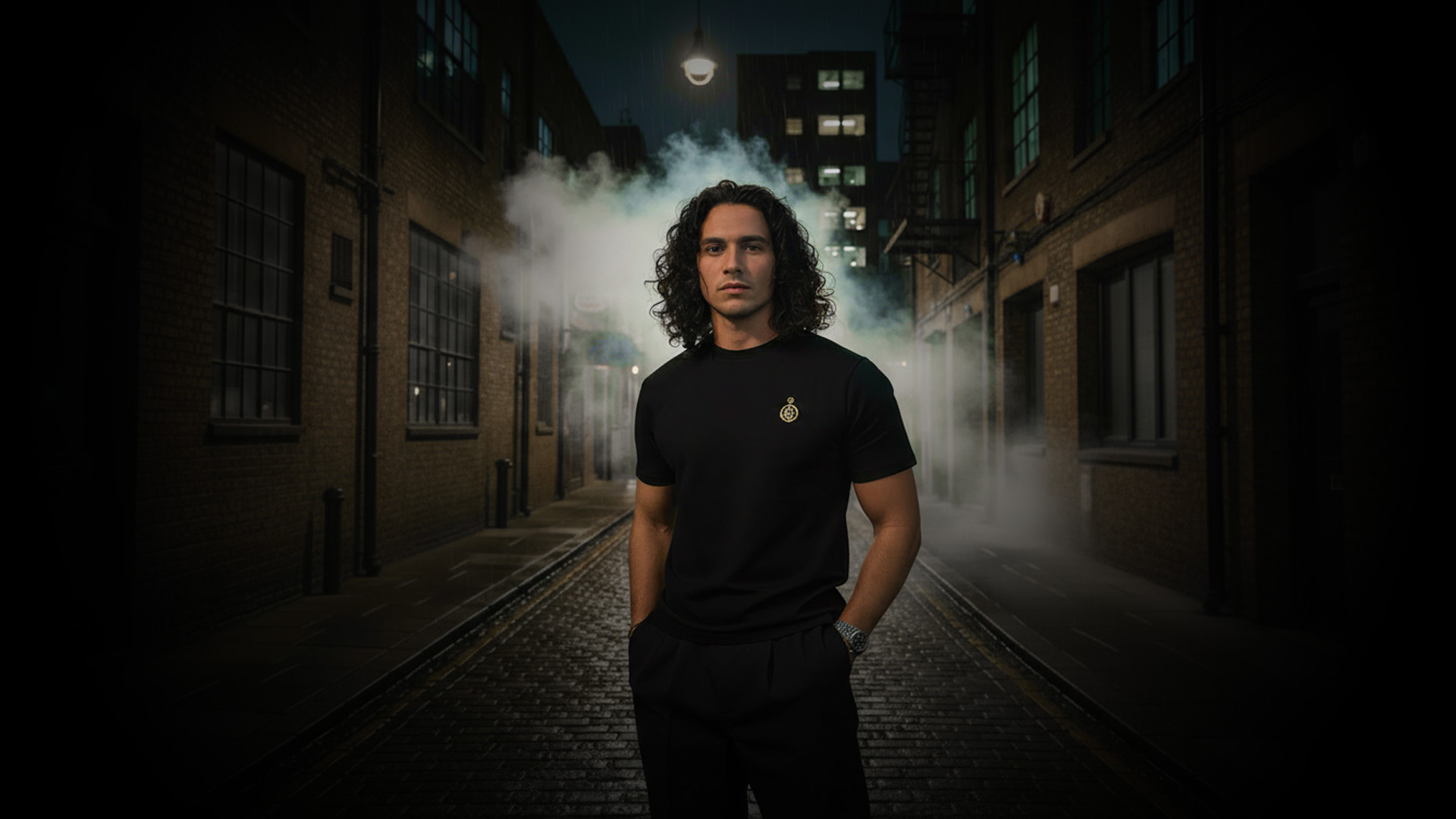 T-shirt noir chronophage